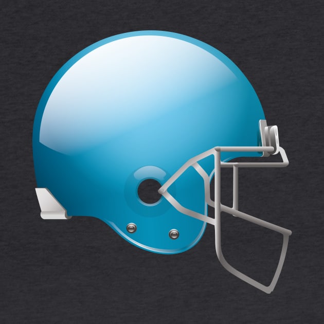 Original Football Helmet In Blue Color by Dmitriy